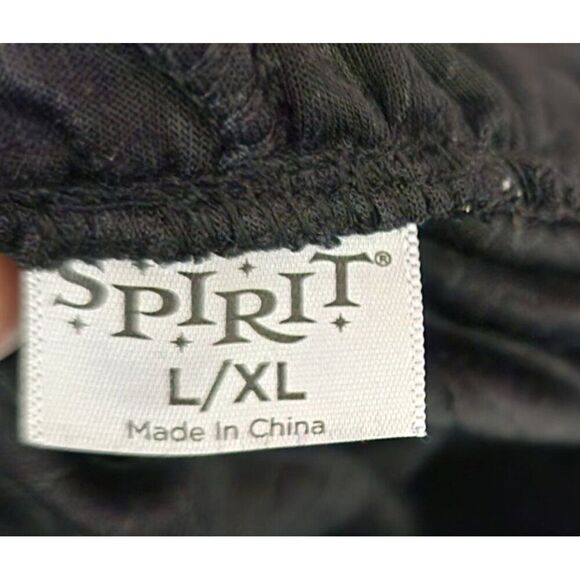 Spirit Witchy Dark Fantasy Vampire Hooded Bell Sleeve Dress Womens L Black - Picture 10 of 10